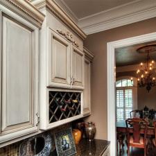 Butler pantry cabinet color reglaze and metallic glazed dining room ceiling